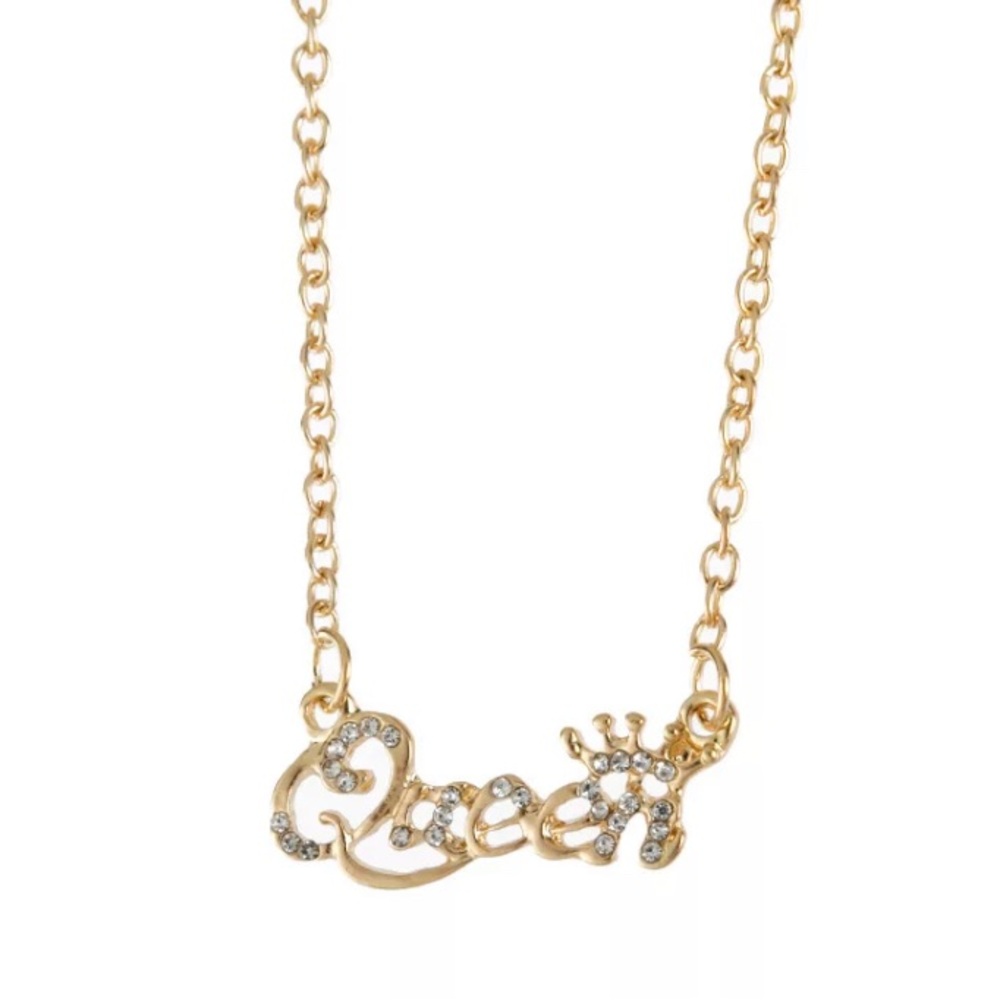 Gold queen necklace